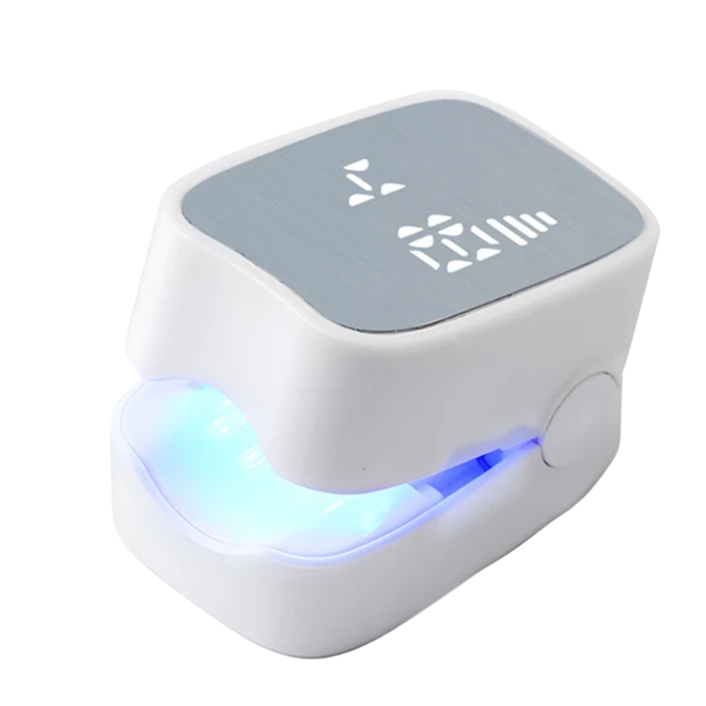 Dual Laser Nail Treatment Device with Ergonomic Clip and Rechargeable Battery