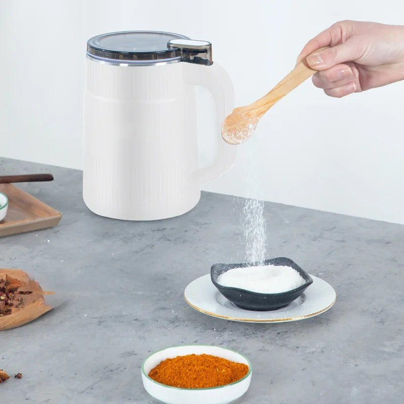 Electric Grain Mill with Hardened Steel Blades and Whole Grain Processing