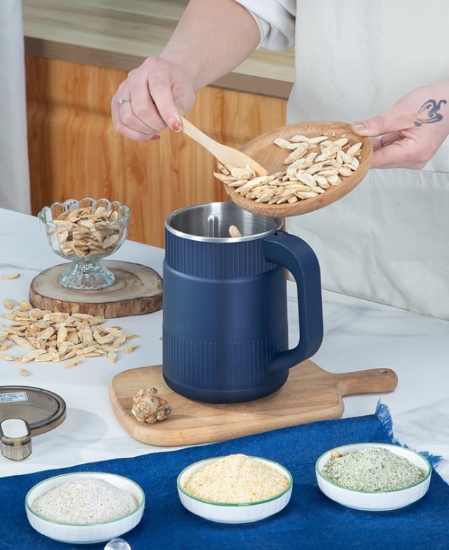 Electric Grain Mill with Hardened Steel Blades and Whole Grain Processing