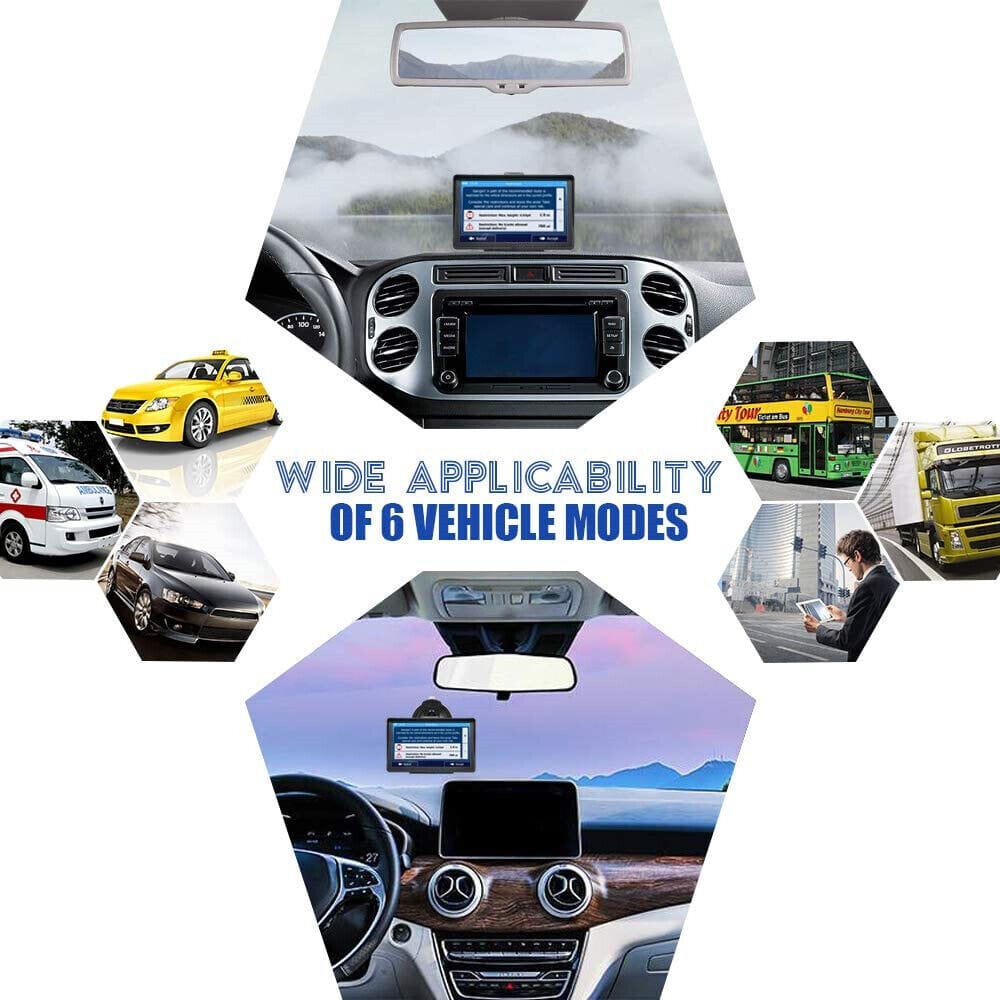 GPS Navigation System with 7-Inch Touchscreen and Voice Guidance for Cars, Trucks, RVs