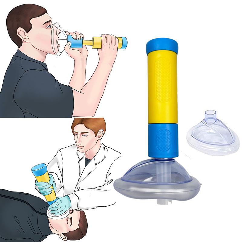 Airway Blockage Removal Device with Spring Loaded Plunger and Airtight Seal