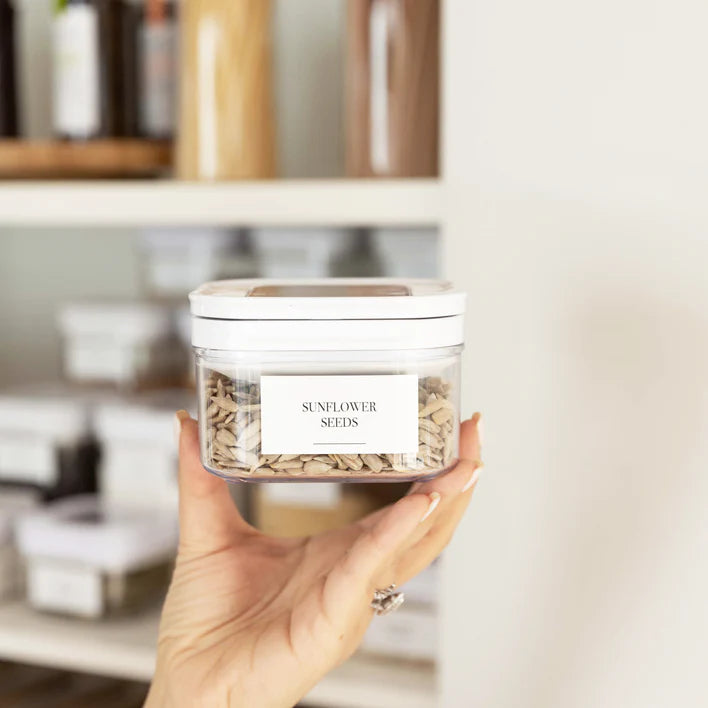 Clear Airtight Food Storage Container Set Stackable 12-Piece with Flip Lids, Kitchen Accessories