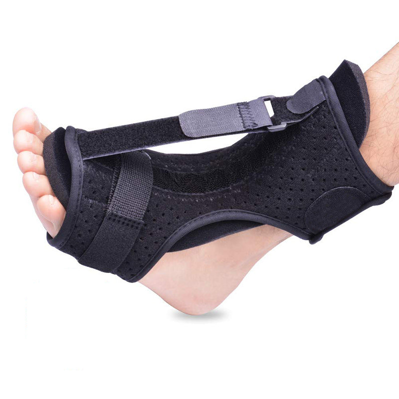Adjustable Night Splint with Breathable Fabric and Multi-Point Straps for Plantar Fasciitis