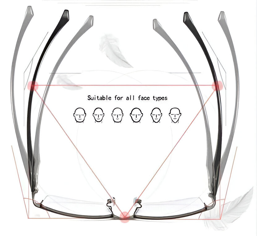 Progressive Multi-Zone Reading Glasses with Blue Light Filtering and Anti-Reflective Coating