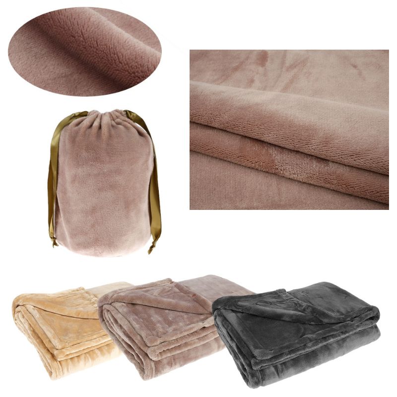 Heated Blanket with Soft Flannel Fabric and Low Voltage Power, 63x33 Inches