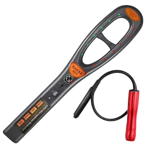 Hidden Camera and GPS Tracker Detector with Detection Tubing and Extended Range