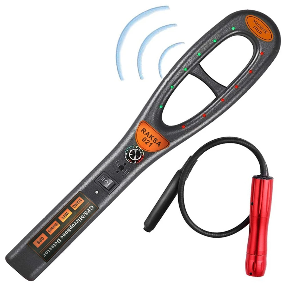 Hidden Camera and GPS Tracker Detector with Detection Tubing and Extended Range