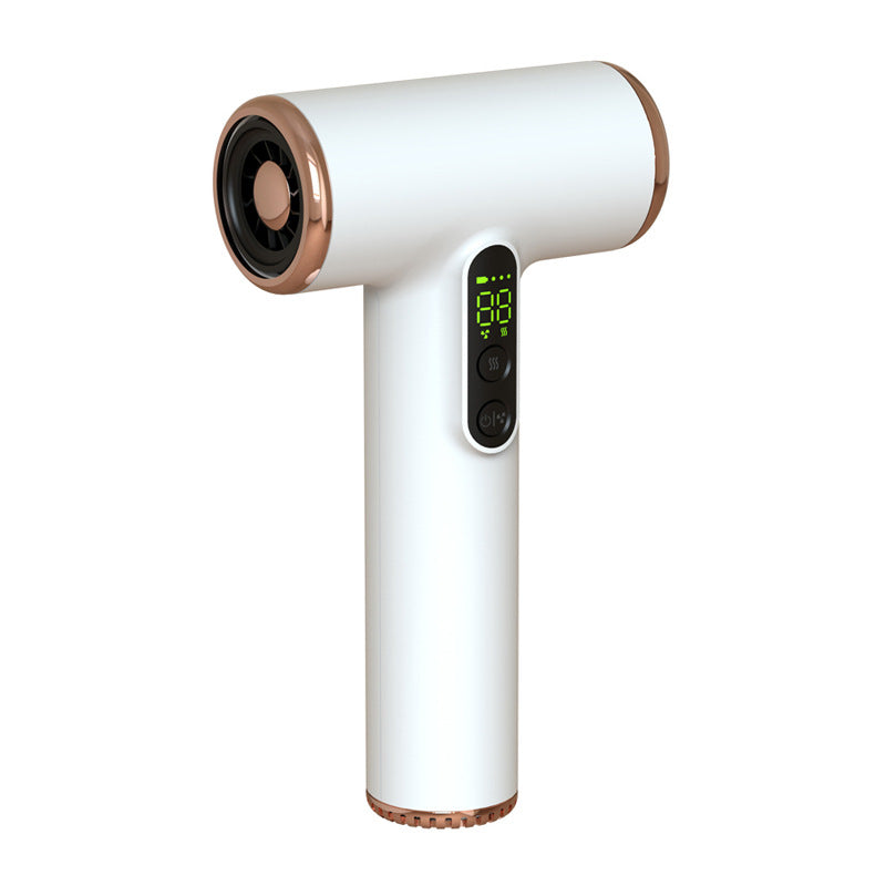 Rechargeable Cordless Hair Dryer with 30,000 RPM Motor and Three Speed Settings