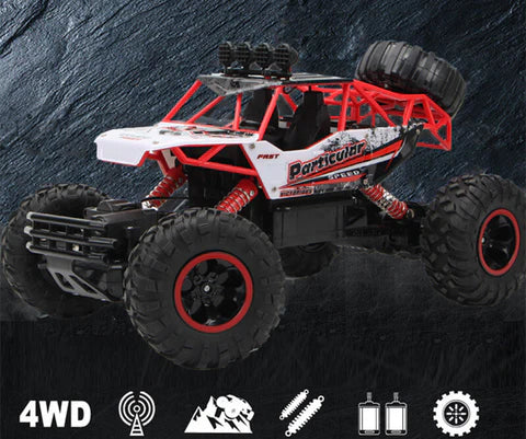 4WD Remote Control Truck with Dual Motors and Two Rechargeable Batteries