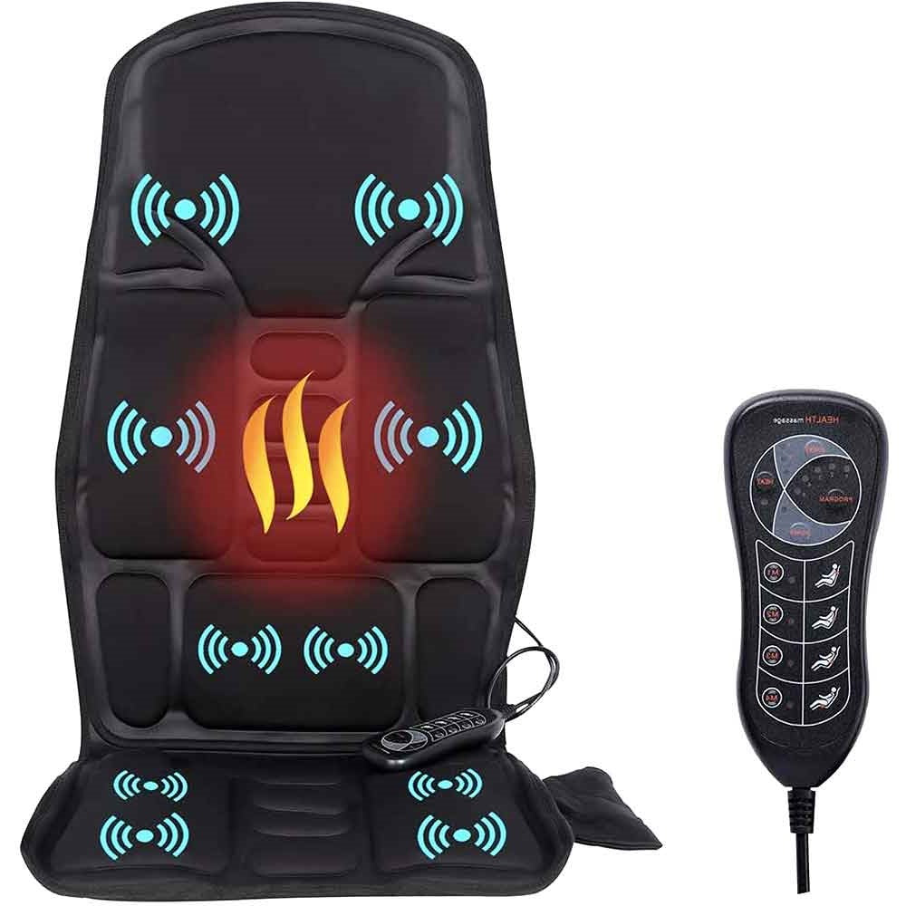 Massage Chair Pad with Heat Therapy and Eight Massage Modes for Car and Home