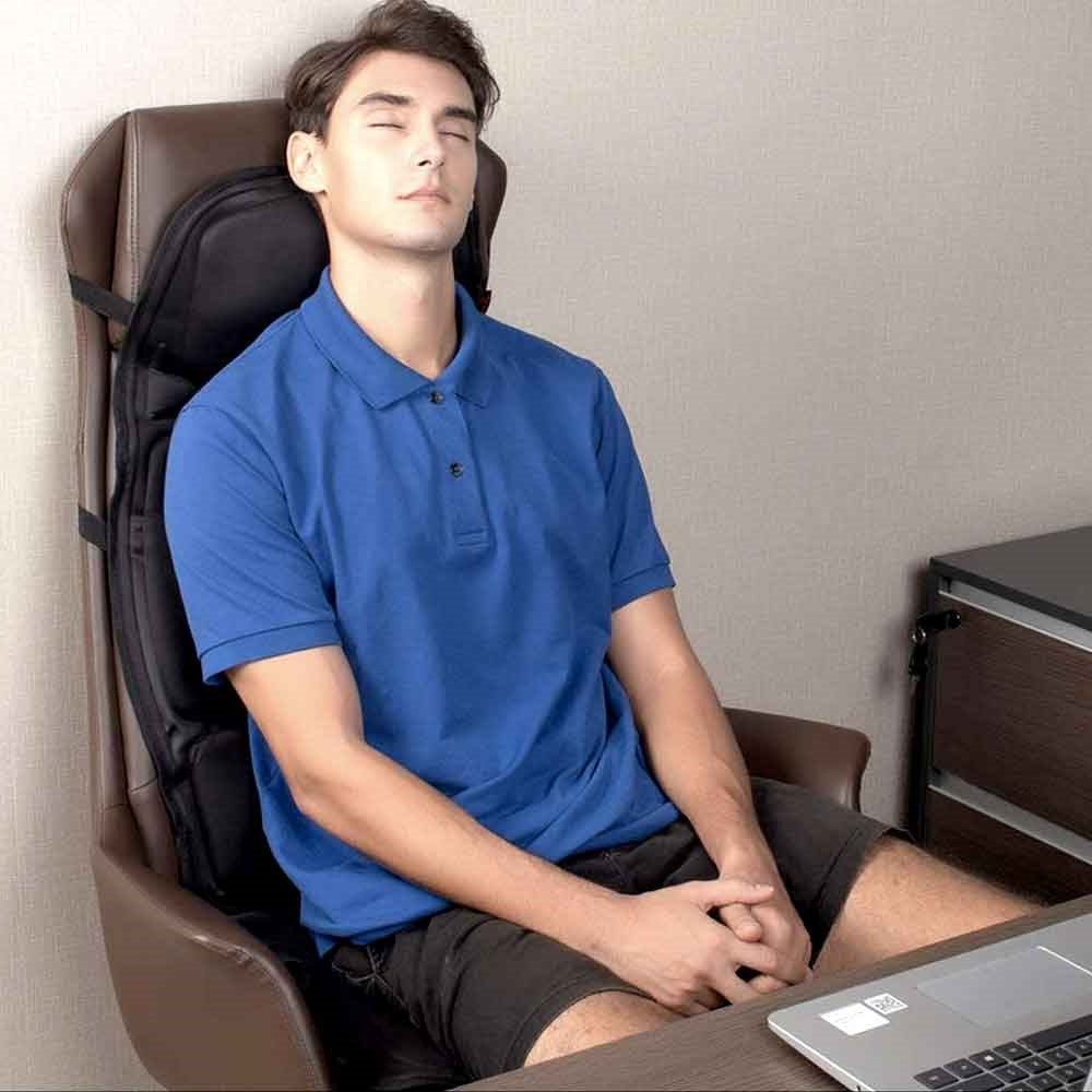 Massage Chair Pad with Heat Therapy and Eight Massage Modes for Car and Home