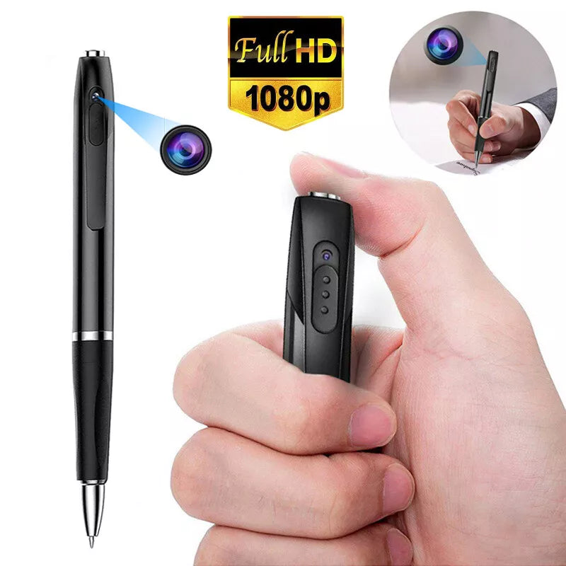 1080P Video Recording Pen with 3-Hour Battery and Clip-On Design for Meetings