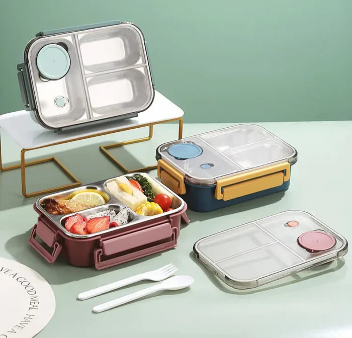 Stainless Steel Vacuum Insulated Food Container with Leak Proof Screw Top Lid and 12-Hour Heat Retention