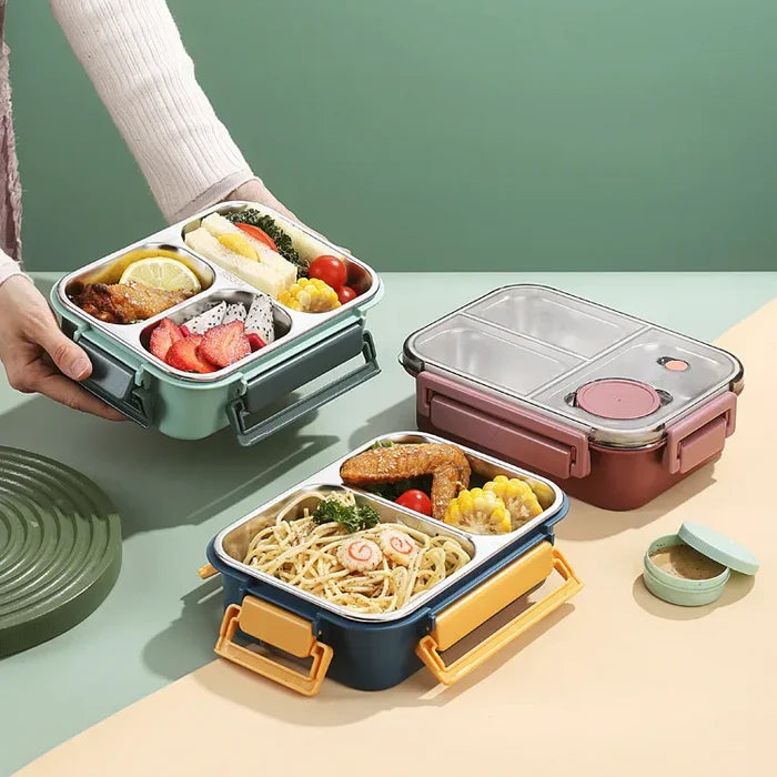 Stainless Steel Vacuum Insulated Food Container with Leak Proof Screw Top Lid and 12-Hour Heat Retention