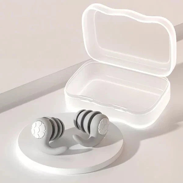 Reusable Silicone Earplugs with Contoured Ear Fit and Washable Design