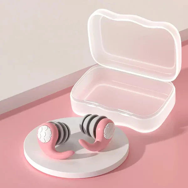 Reusable Silicone Earplugs with Contoured Ear Fit and Washable Design