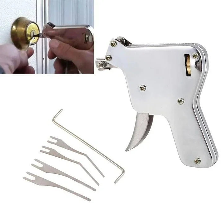 Manual Lock Pick Set with Torque Wrench and Training Tool for Pin Locks
