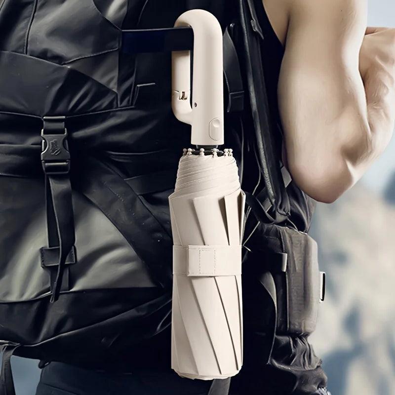 Automatic Compact Umbrella with Wind Resistant Frame and UPF50+ Protection