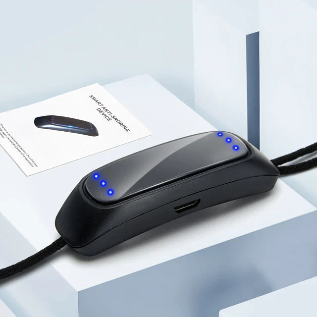 Chin Strap Device with Pulse Muscle Stimulation and Six Power Settings