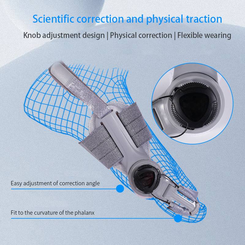 Adjustable Toe Spacer with Hinge Joint and Silicone Cushioning, Universal Fit