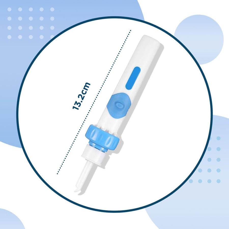 Ear Wax Removal Device with Gentle Suction and Soft Silicone Tips, Compact Travel Size