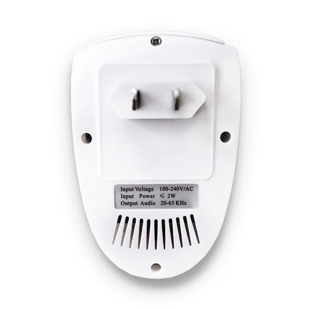 Ultrasonic Pest Repeller with 20-65KHz Frequency and 215 Square Feet Coverage
