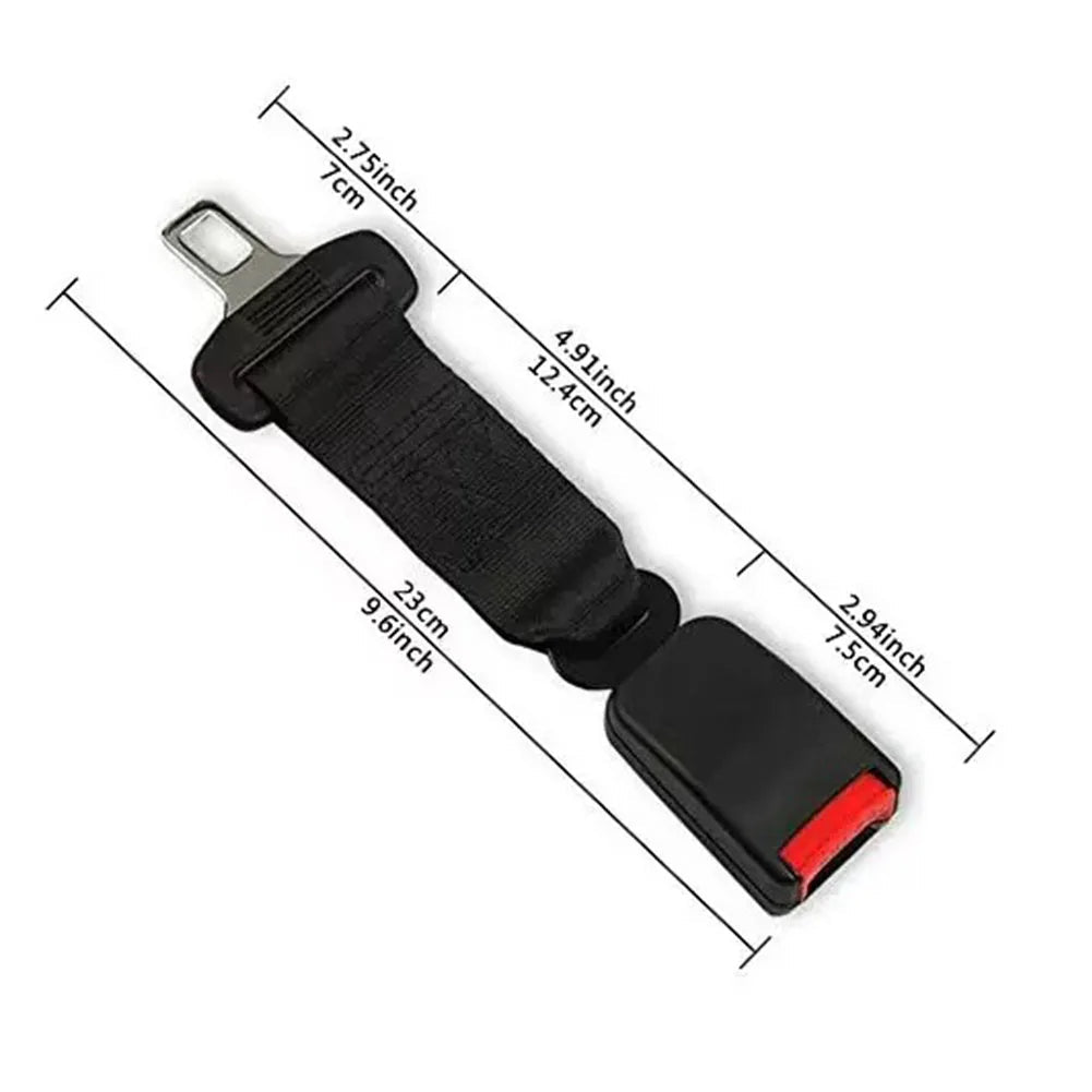 Seat Belt Extender with Metal Latch and ABS Housing, 36cm Added Length