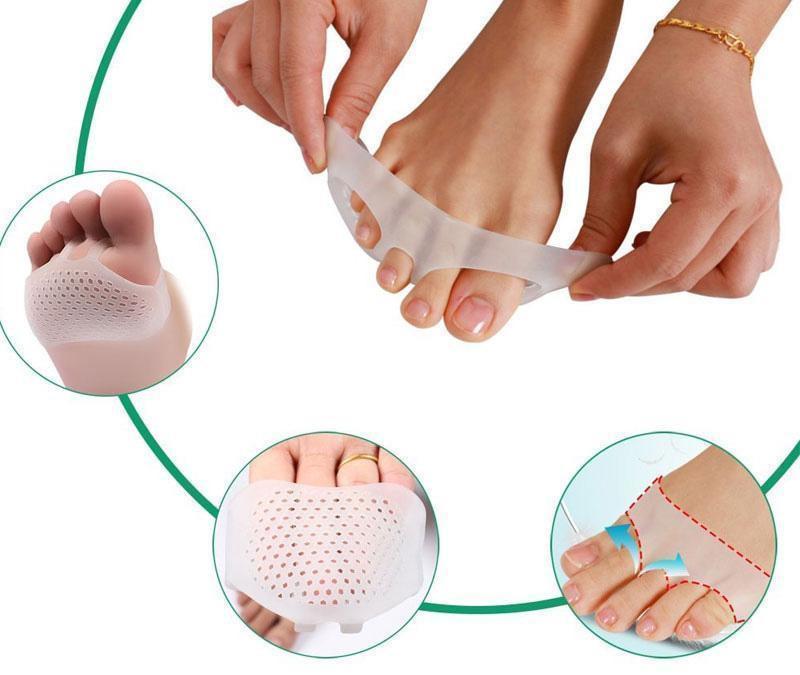 Gel Metatarsal Pads with Ventilated Cooling Gel and Adhesive Backing, Latex-Free