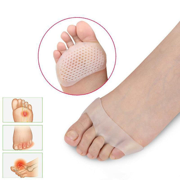 Gel Metatarsal Pads with Ventilated Cooling Gel and Adhesive Backing, Latex-Free