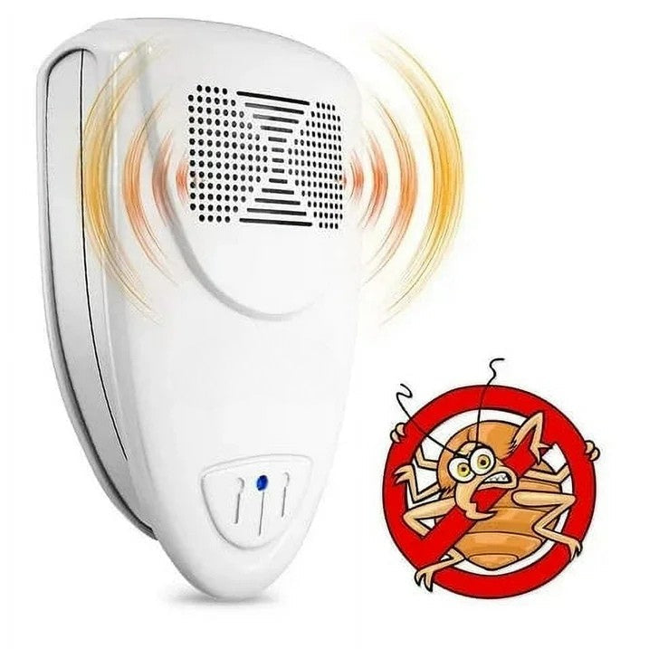 Ultrasonic Pest Repeller with 20-65KHz Frequency and 215 Square Feet Coverage