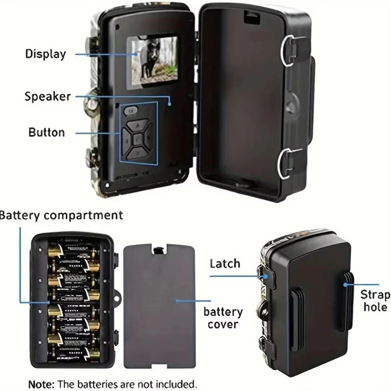 Motion Activated Wildlife Camera with Infrared Night Vision and 16MP Photo