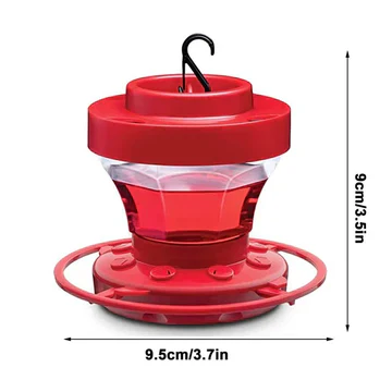 Hummingbird Feeder with Ant Moat and Eight Feeding Ports, Bee Proof Design