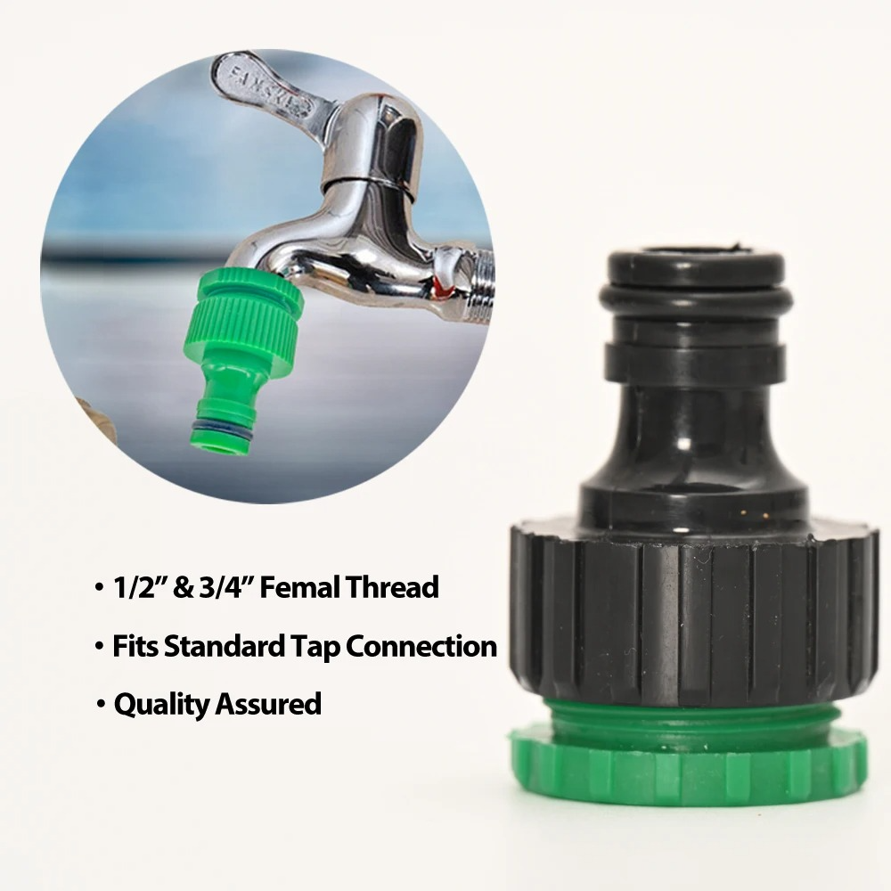 Automatic Garden Watering System with Programmable Timer and Pressure Regulator