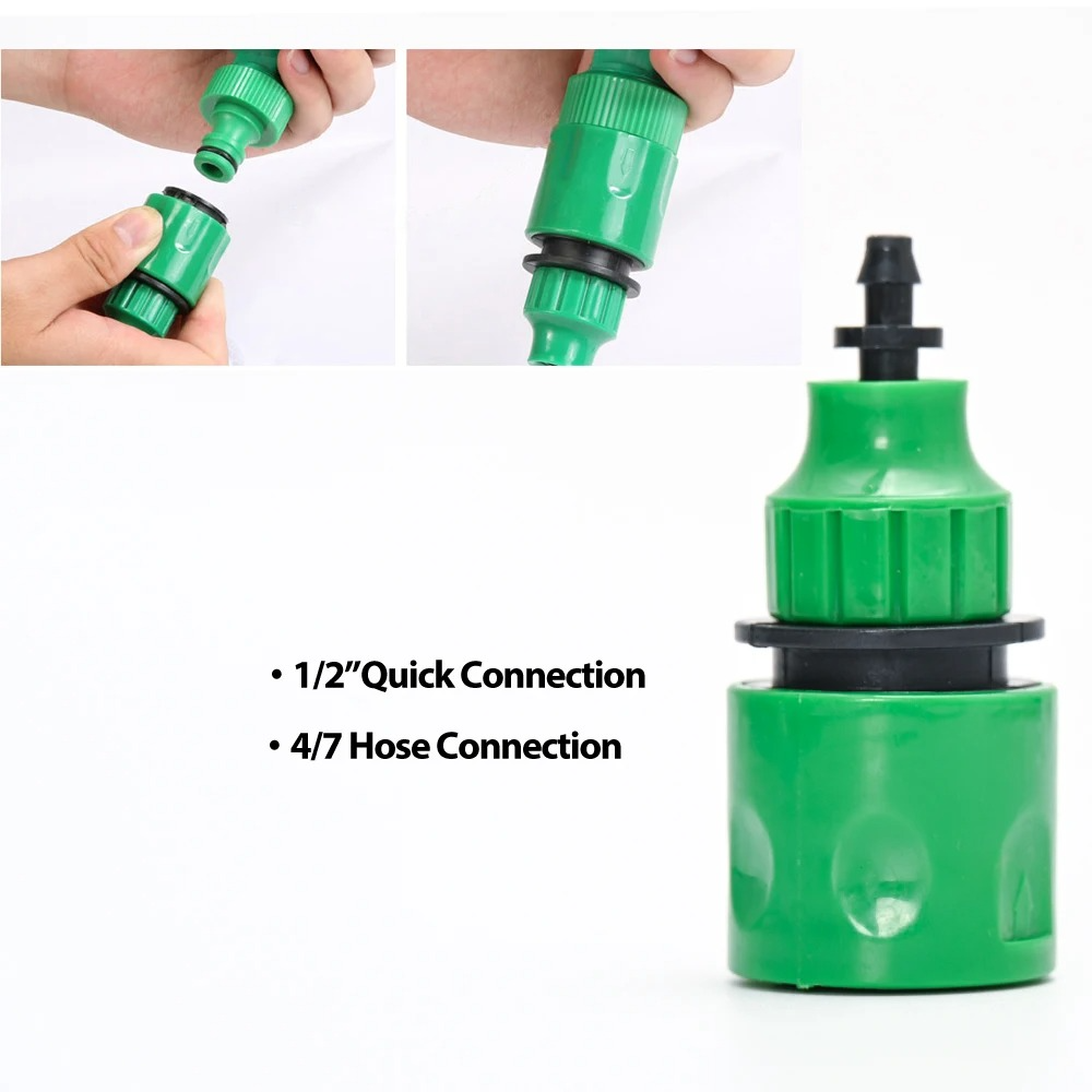 Automatic Garden Watering System with Programmable Timer and Pressure Regulator