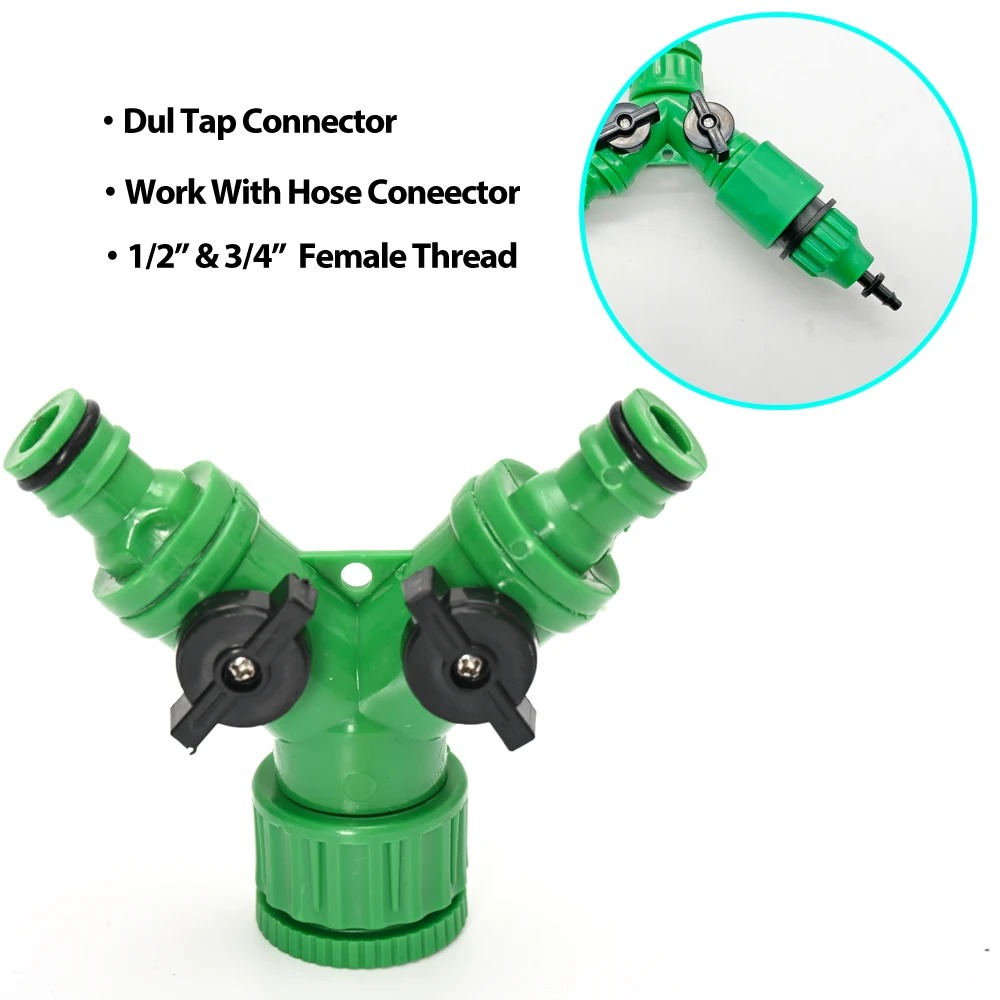 Automatic Garden Watering System with Programmable Timer and Pressure Regulator