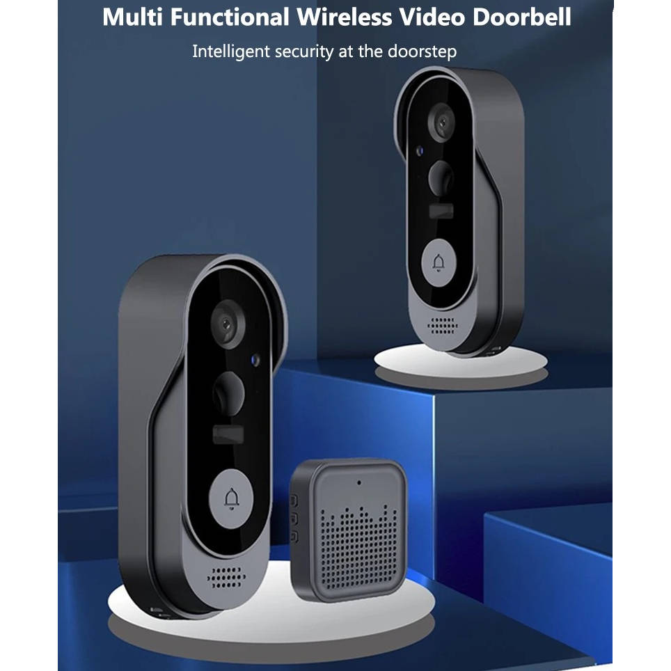 Smart Video Doorbell with Motion Detection and Night Vision, Local Storage