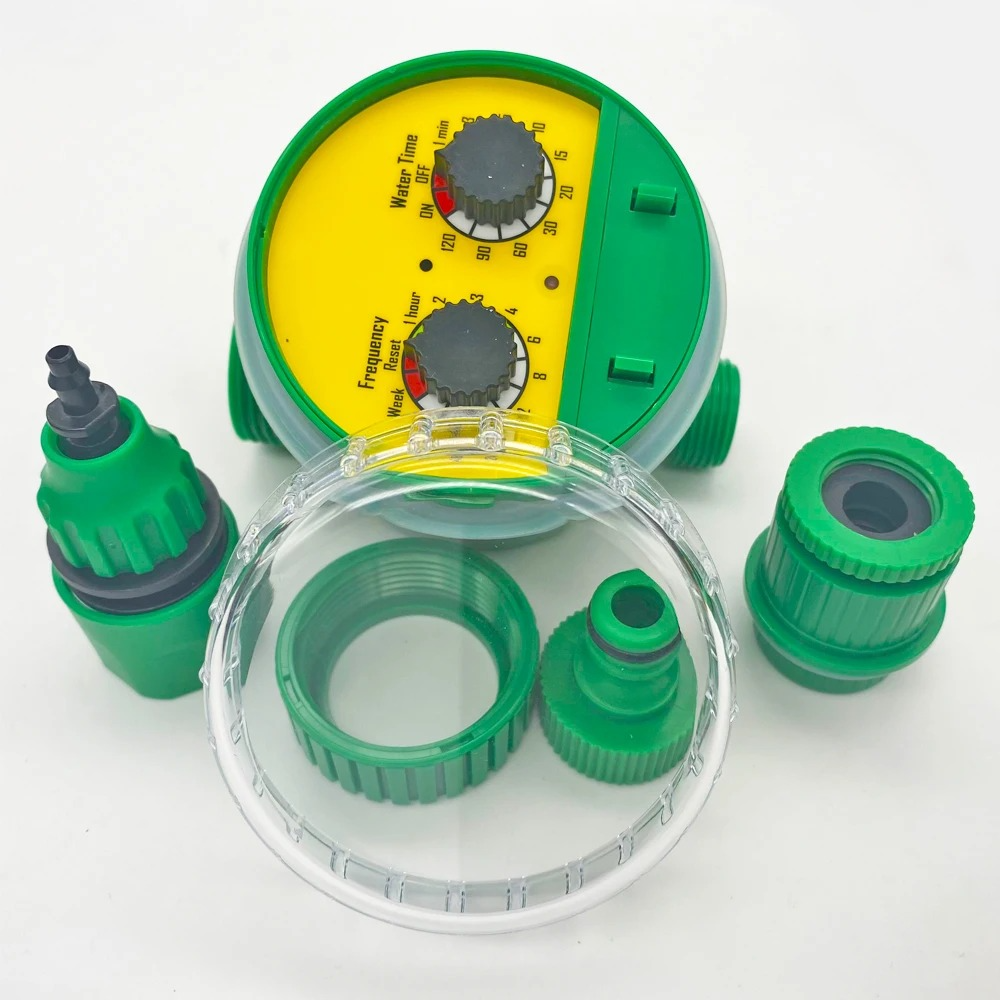 Automatic Garden Watering System with Programmable Timer and Pressure Regulator