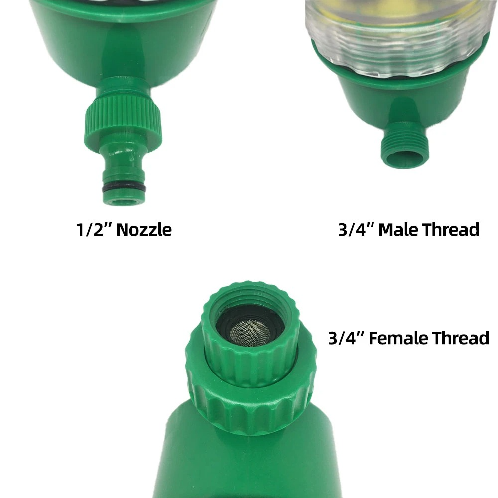 Automatic Garden Watering System with Programmable Timer and Pressure Regulator