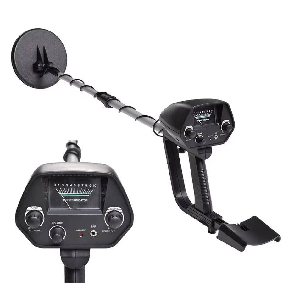 Metal Detector with Dual Detection Modes and Waterproof Search Coil, Adjustable Height