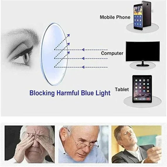 Adjustable Focus Glasses with Dial Lens Adjustment and Universal Fit