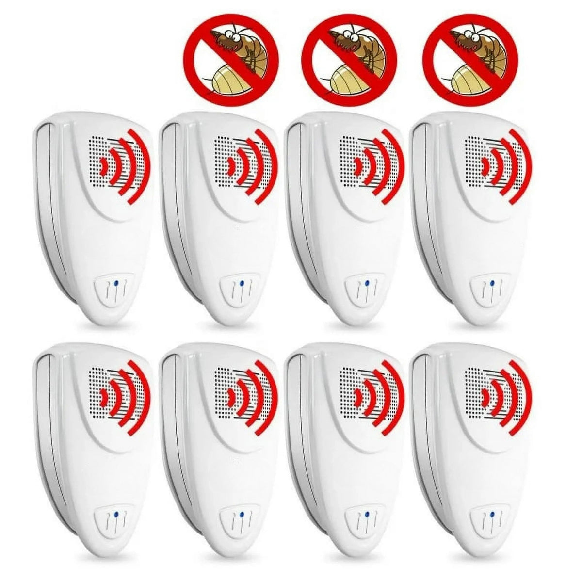 Ultrasonic Pest Repeller with 20-65KHz Frequency and 215 Square Feet Coverage