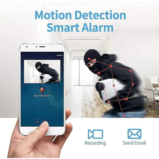 Wireless 1080P Camera with Night Vision and Motion Detection, Magnetic Base