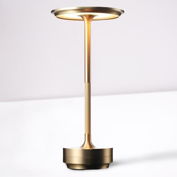 Touch Control Metal Desk Lamp with Four Brightness Stages and 150-Hour Battery