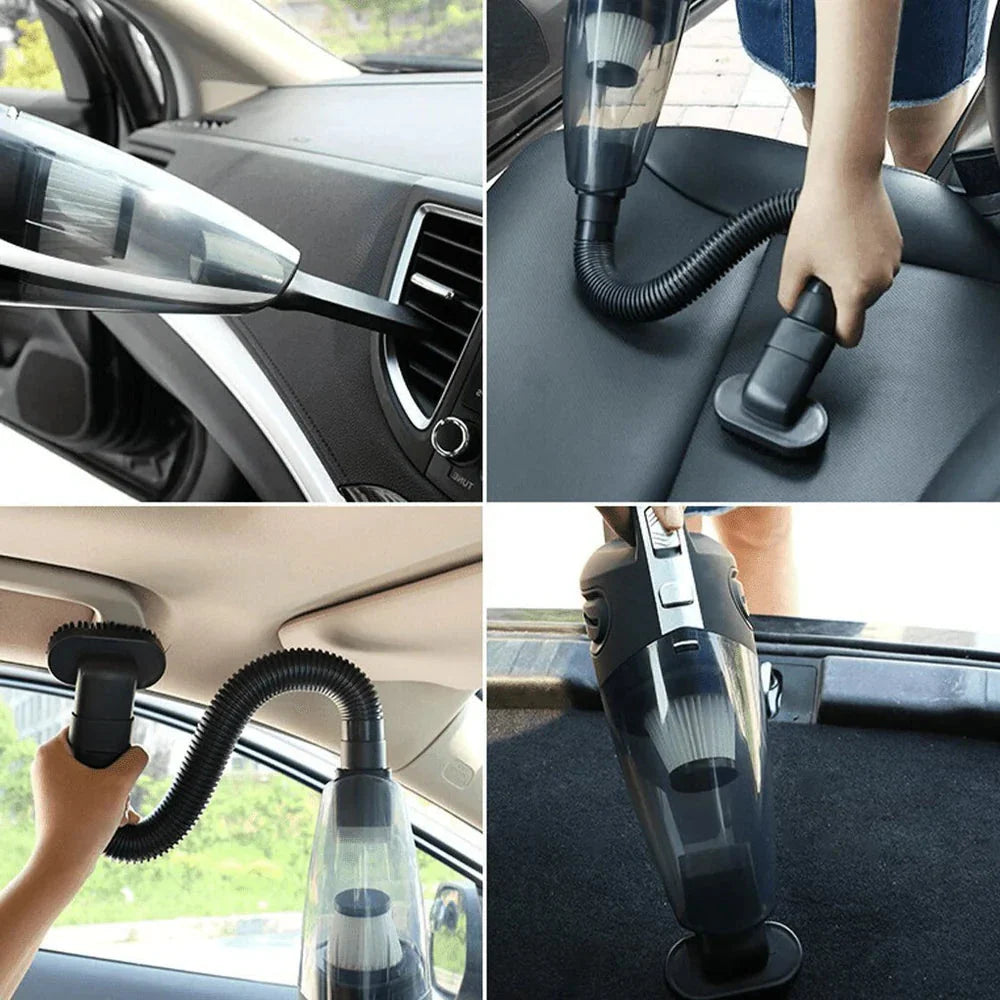Cordless Handheld Vacuum with 120W Motor and Wet/Dry Cleaning, Multiple Attachments
