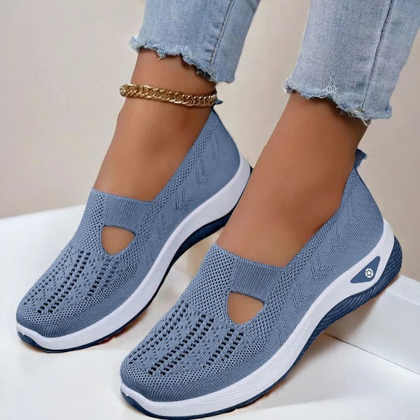 Breathable Slip On Shoes with Orthopedic Support and Non Slip Outsole