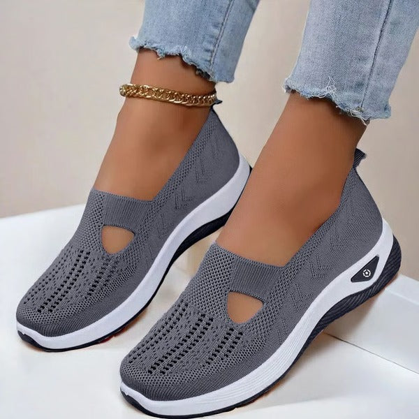 Breathable Slip On Shoes with Orthopedic Support and Non Slip Outsole