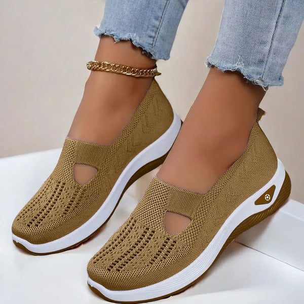 Breathable Slip On Shoes with Orthopedic Support and Non Slip Outsole