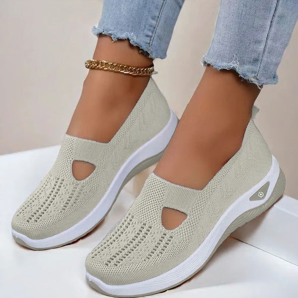 Breathable Slip On Shoes with Orthopedic Support and Non Slip Outsole