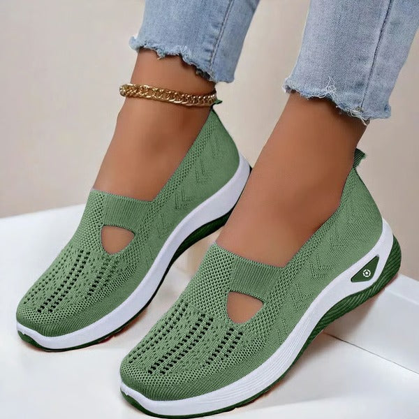 Breathable Slip On Shoes with Orthopedic Support and Non Slip Outsole