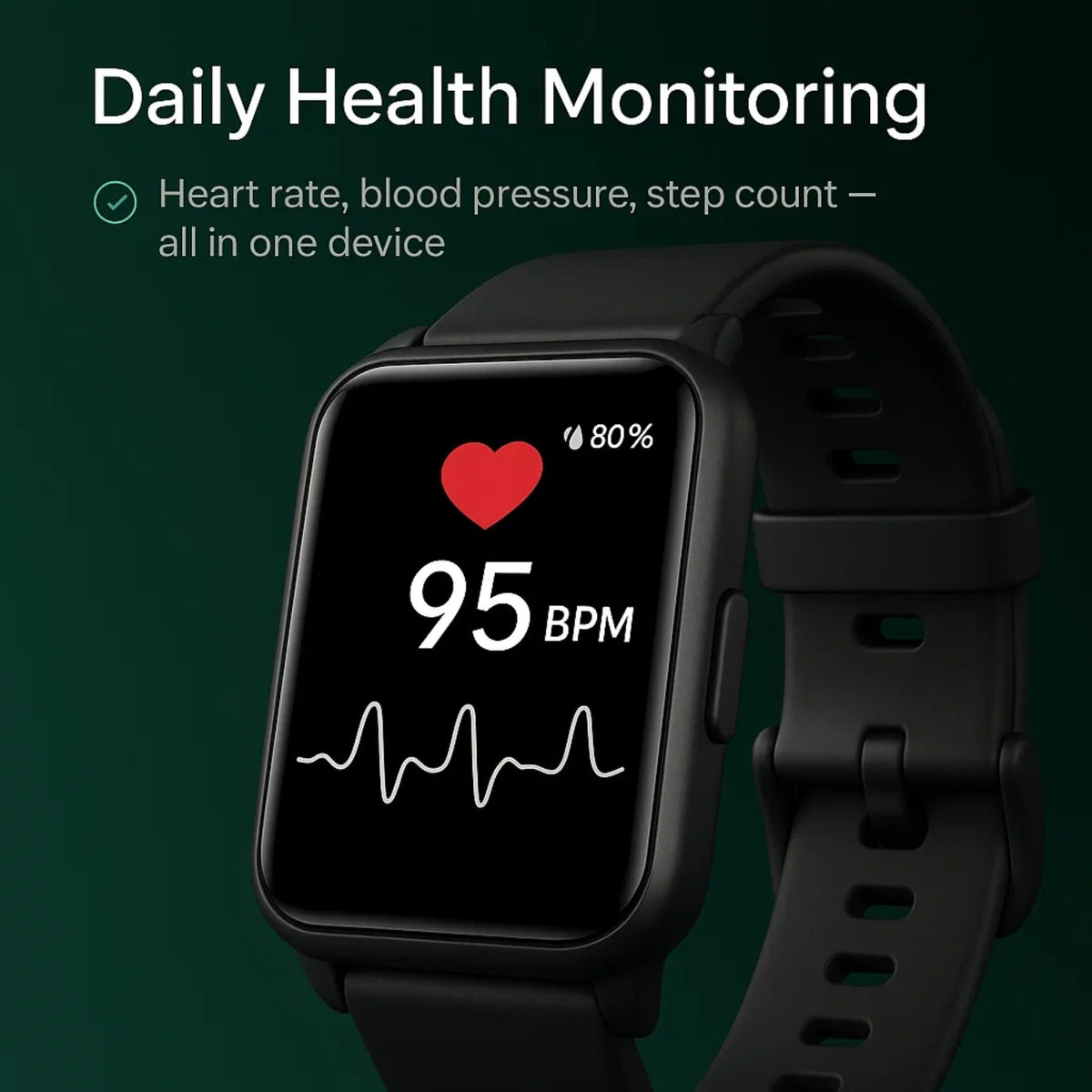 Smartwatch with Automatic Fall Detection and Emergency Location Alerts, IP67 Water Resistant